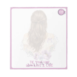 Binde dein Haar mit Liebe und Sorgfalt Floral Bout Notizblock