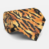 Binde Zizzago Tiger Krawatte (Gerollt)