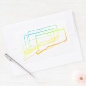 Bindehautblur Rechteckiger Aufkleber (Umschlag)