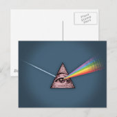 Bindehautentzündung Illuminatis Postkarte (Vorne/Hinten)