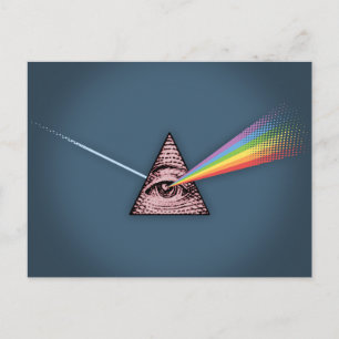 Bindehautentzündung Illuminatis Postkarte