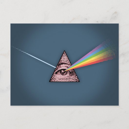 Bindehautentzündung Illuminatis Postkarte (Vorderseite)