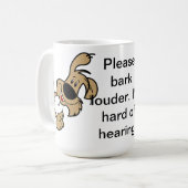 Binden Sie bitte Louder. Ich höre schwer. Kaffeetasse (Vorderseite Links)
