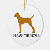 BINDEN SIE DAS VIZSLA LOS KERAMIK ORNAMENT (Links)