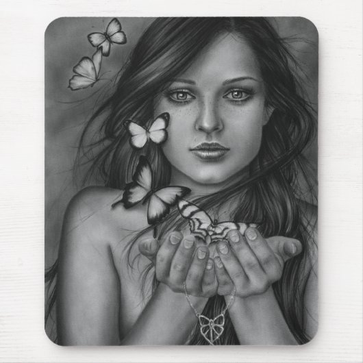 Binden Sie die Schmetterlinge Mousepad los (Vorne)