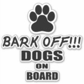 Binden von Hunden an Bord der Vinyl Car Sticker-Ca Aufkleber (Vorderseite)