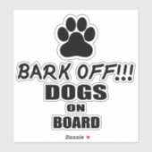Binden von Hunden an Bord der Vinyl Car Sticker-Ca Aufkleber (Blatt)