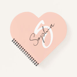 Binder für die monogramm-Kalligraphie mit rosa Not Notizblock