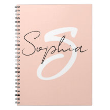 Binder für die monogramm-Kalligraphie mit rosa Not