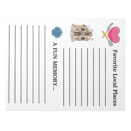 Binder Gästebuch, Urlaub, etc. Note Pad Notizblock (Vorderseite)