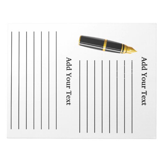 Binder-Notebook-Notizblock-Beilage Notizblock (Vorderseite)