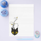 Binder Papier 8.5 "x11" schwarze Katze, schwarz (Einzeln)