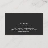 Bindestrich hinzufügen Foto hinzufügen Visitenkarte (Rückseite)