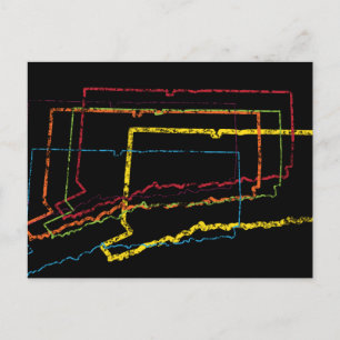 Bindestrich Postkarte