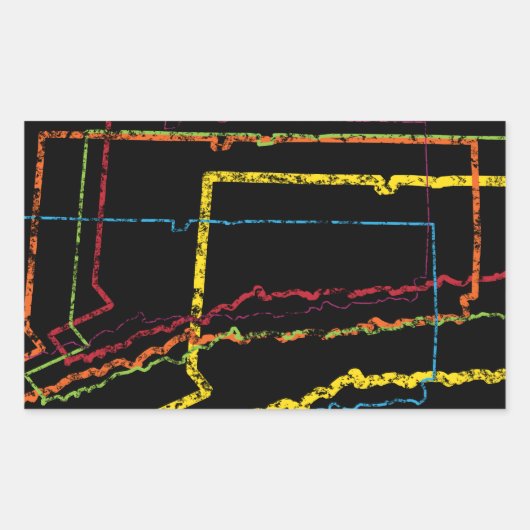 Bindestrich Rechteckiger Aufkleber (Vorderseite)