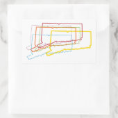 Bindestrich Rechteckiger Aufkleber (Tasche)