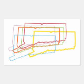 Bindestrich Rechteckiger Aufkleber (Vorderseite)