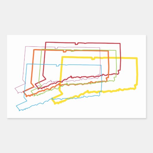 Bindestrich Rechteckiger Aufkleber (Vorderseite)