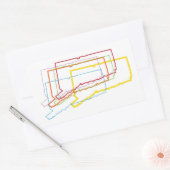 Bindestrich Rechteckiger Aufkleber (Umschlag)