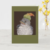 Bindet die Babyspuckvogelkarte Karte (Gelbe Blume)