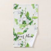 Bindete weiße Blume Badhandtuch Set (Handtuch)