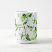 Bindete weiße Blume Kaffeetasse (Mittel)