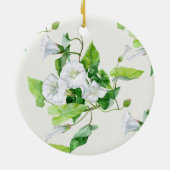 Bindete weiße Blume Keramik Ornament (Hinten)