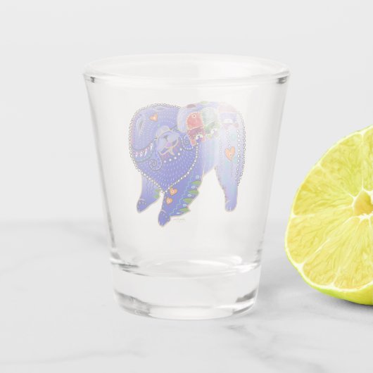 BINDI CHOW FAMILY Chow shot glass Schnapsglas (Rückseite)