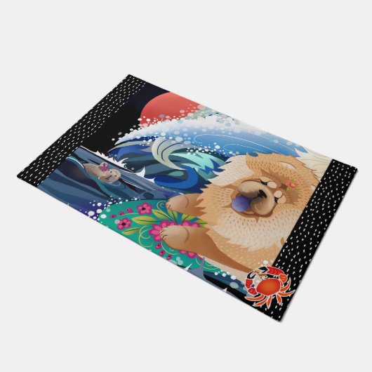 BINDI CHOWABUNGA - Chow door mat 2 Größen Fußmatte (Schrägansicht)