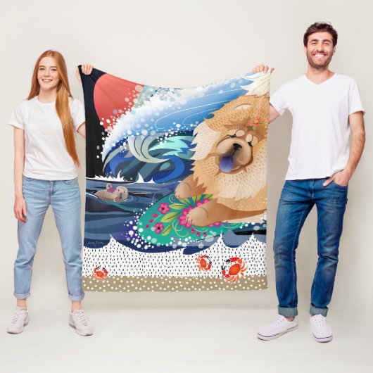 BINDI CHOWABUNGA - Chow Fleece/Stranddecke Fleecedecke (Beispiel)