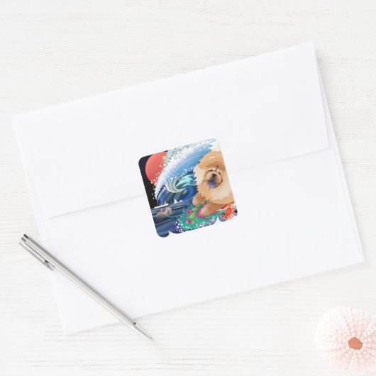 BINDI CHOWABUNGA - Chow Surfer Aufkleber (Umschlag)