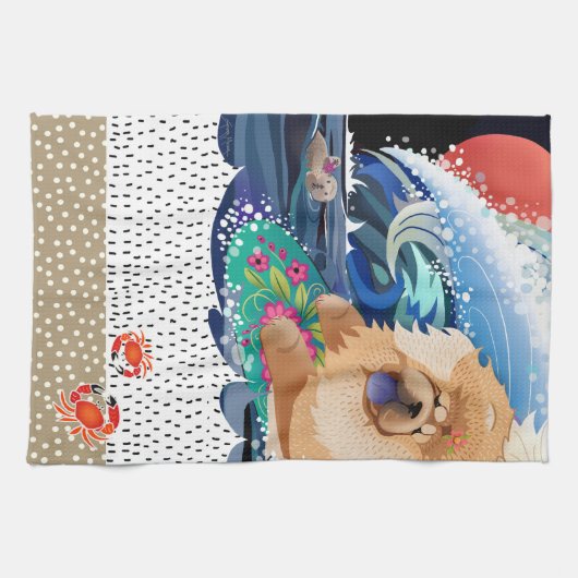 BINDI CHOWABUNGA - Küchen- oder Hundehandtuch Handtuch (Horizontal)