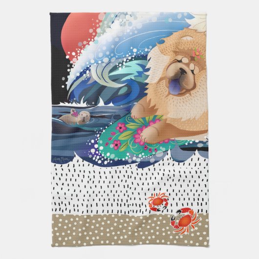 BINDI CHOWABUNGA - Küchen- oder Hundehandtuch Handtuch (Vertikal)