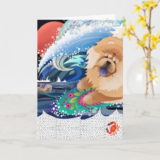 BINDI CHOWABUNGA - Kunsthandwerkskarten Karte (Gelbe Blume)