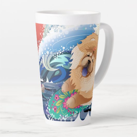 BINDI CHOWABUNGA mit Text- und Latte-Tasse Milchtasse (Rechte Ecke)