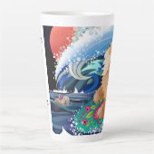 BINDI CHOWABUNGA mit Text- und Latte-Tasse Milchtasse (Vorderseite)