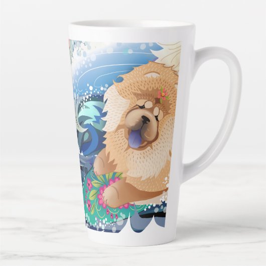 BINDI CHOWABUNGA mit Text- und Latte-Tasse Milchtasse (Rechts)