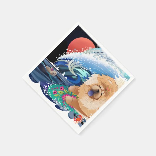 BINDI CHOWABUNGA - Papierservietten (Ecke)