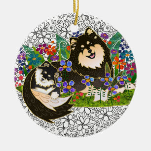 BINDI FINNISCHE LAPPHUND Verzierung Keramik Ornament