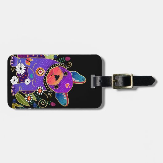 BINDI FRENCHIE - Französischer Gepäckanhänger (Vorderseite horizontal)