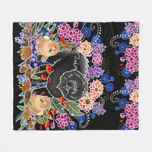 BINDI GARDEN PARTY - Fleece werfen (Vorderseite (Horizontal))