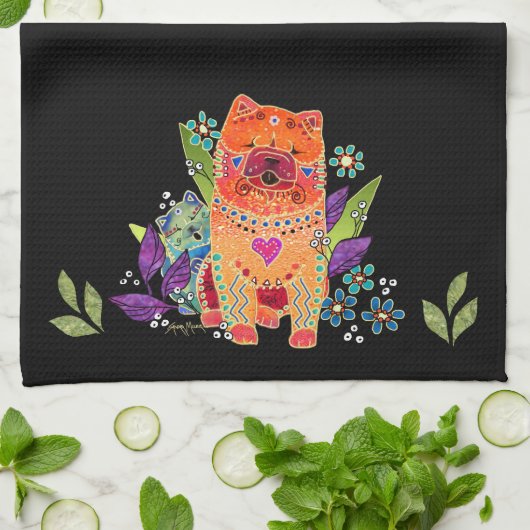 BINDI glattes Küchentuch (Gefaltet)