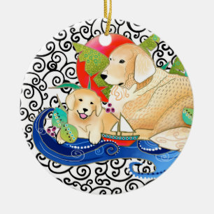 BINDI GOLDEN RETRIEVER ORNAMENT