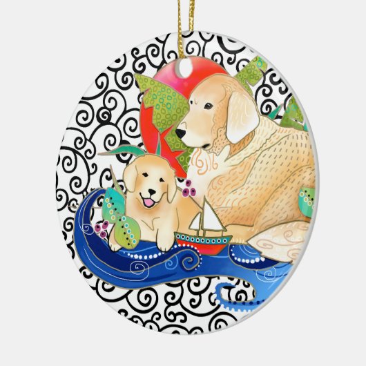 BINDI GOLDEN RETRIEVER ORNAMENT (Links)