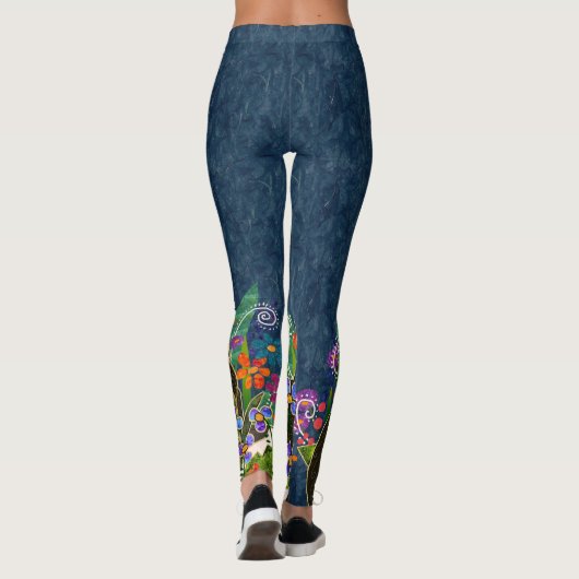 BINDI LAPPY Finnisch Lapphund blu Designer Legging Leggings (Rückseite)