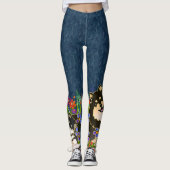 BINDI LAPPY Finnisch Lapphund blu Designer Legging Leggings (Vorderseite)
