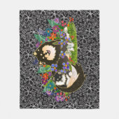 BINDI LAPPY - Finnische Lapphund-Vlies-Decken Fleecedecke (Vorderseite)