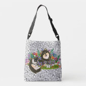 BINDI LAPPY Finnischer Lapphund - Kreuzkörper/oder Tragetaschen Mit Langen Trägern (Rückseite)