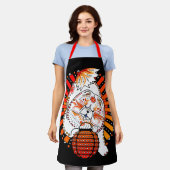 BINDI MI TANG Chow All-over Print Schürze (Getragen)