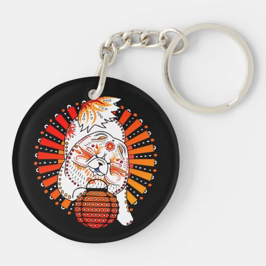 BINDI MI TANG - Chow - Jahr des Schlüsselanhängers Schlüsselanhänger (Rückseite)